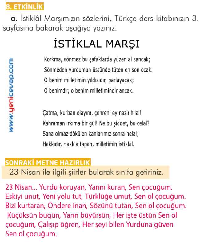2. Sınıf Türkçe Kitabı Sayfa 217 218 219 220 Cevapları İlke Yayınları
