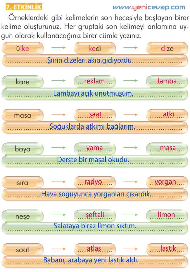 2. Sınıf Türkçe Kitabı Sayfa 227 232 233 234 Cevapları İlke Yayınları