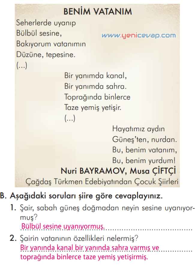 2. Sınıf Türkçe Kitabı Sayfa 227 232 233 234 Cevapları İlke Yayınları