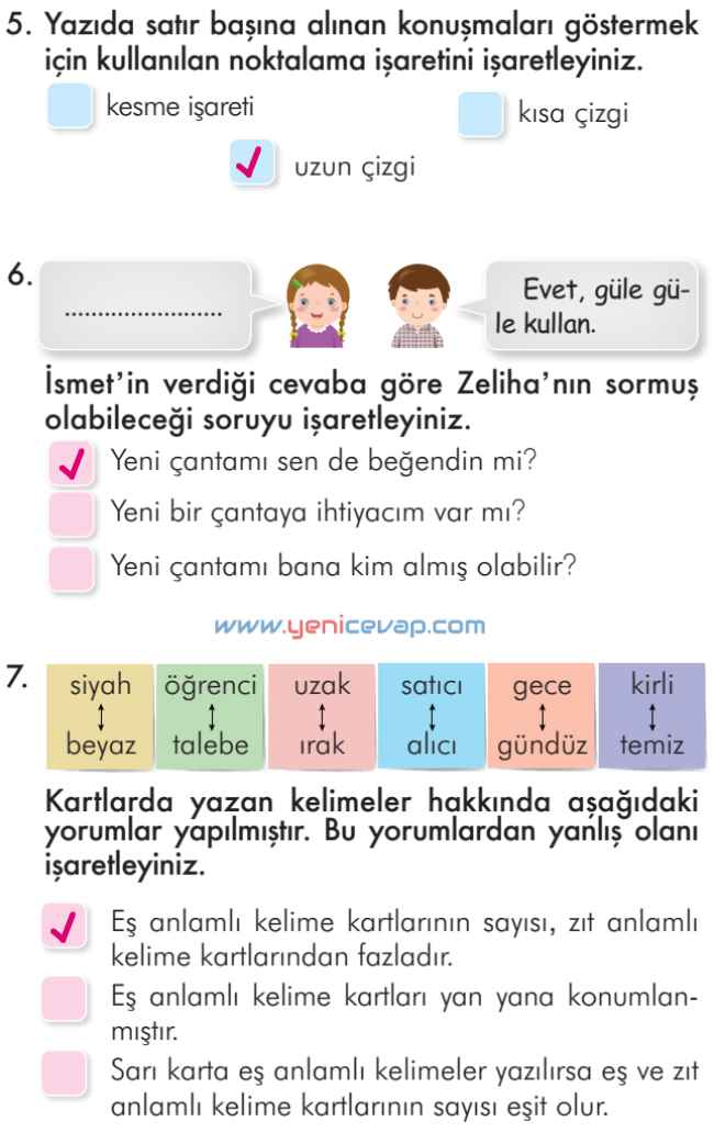 2. Sınıf Türkçe Kitabı Sayfa 227 232 233 234 Cevapları İlke Yayınları