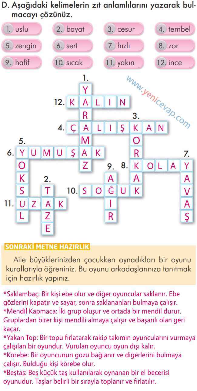 2. Sınıf Türkçe Kitabı Sayfa 235 236 240 241 Cevapları İlke Yayınları