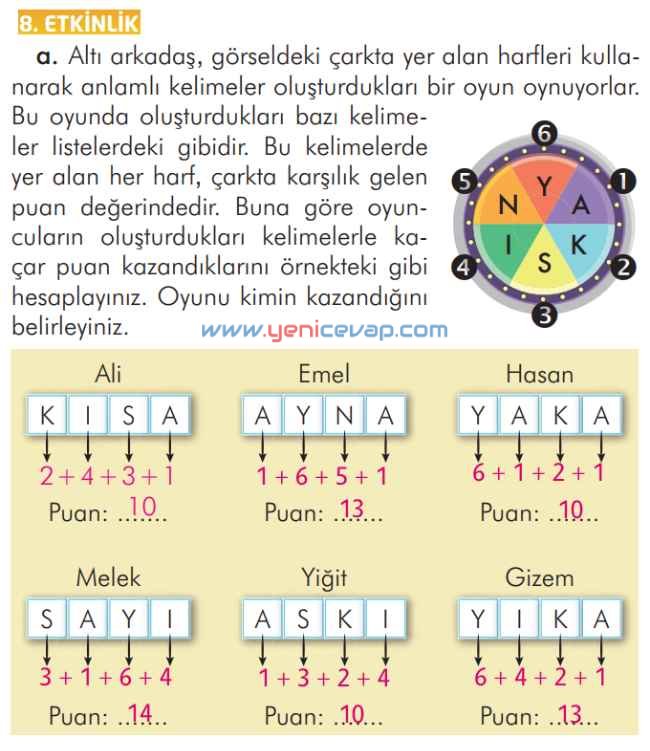 2. Sınıf Türkçe Kitabı Sayfa 242 243 245 246 Cevapları İlke Yayınları