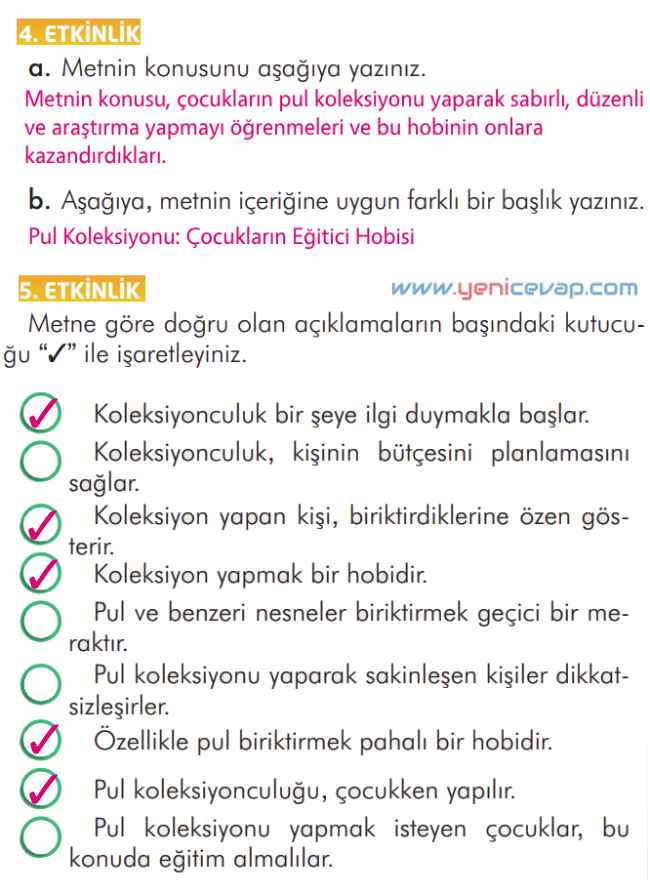 2. Sınıf Türkçe Kitabı Sayfa 249 250 251 252 Cevapları İlke Yayınları