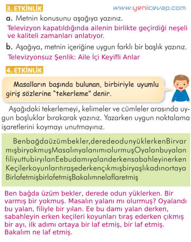 2. Sınıf Türkçe Kitabı Sayfa 253 255 256 257 Cevapları İlke Yayınları