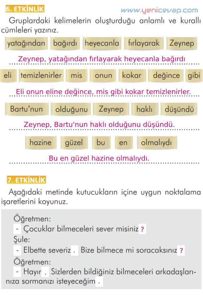 2. Sınıf Türkçe Kitabı Sayfa 260 261 262 262 263 Cevapları İlke Yayınları