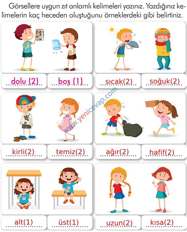 2. Sınıf Türkçe Kitabı Sayfa 24 26 27 28 Cevapları İlke Yayınları