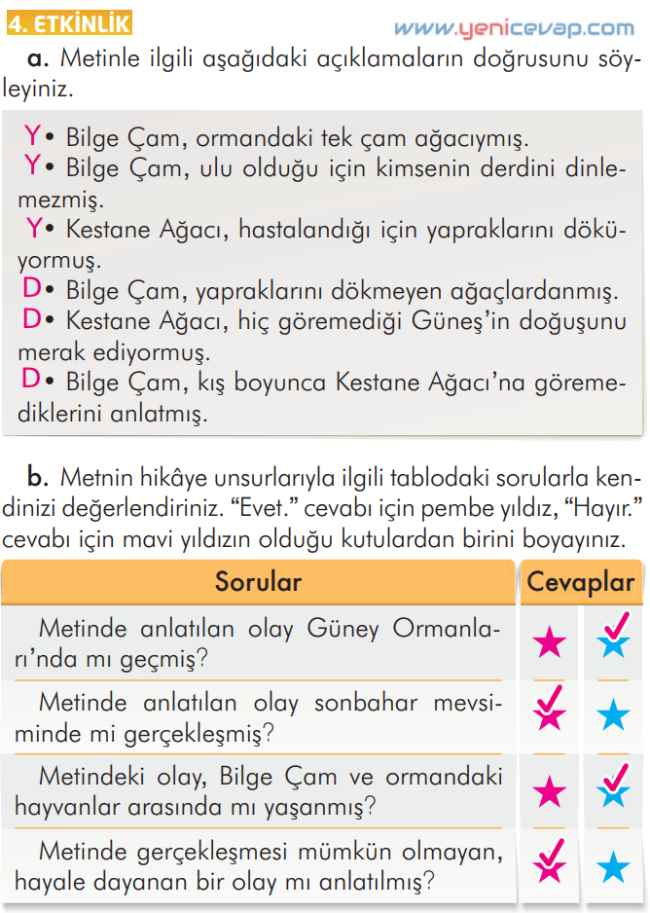 2. Sınıf Türkçe Kitabı Sayfa 289 290 291 296 Cevapları İlke Yayınları