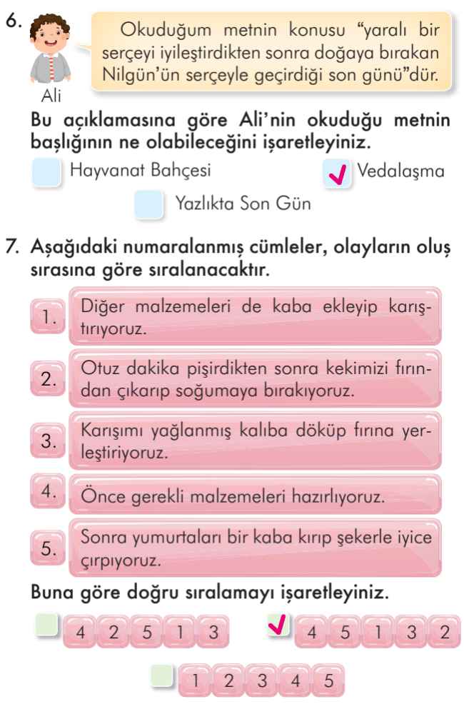 2. Sınıf Türkçe Kitabı Sayfa 310 311 312 Cevapları İlke Yayınları