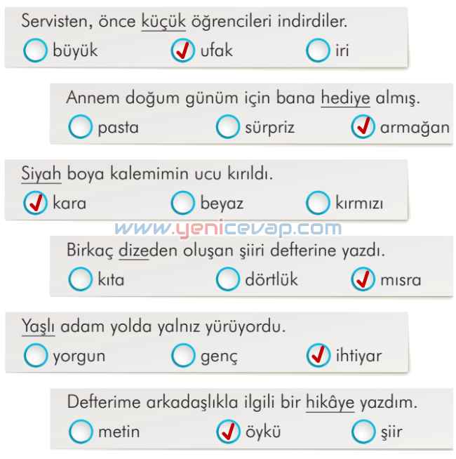 2. Sınıf Türkçe Kitabı Sayfa 40 41 42 44 Cevapları İlke Yayınları