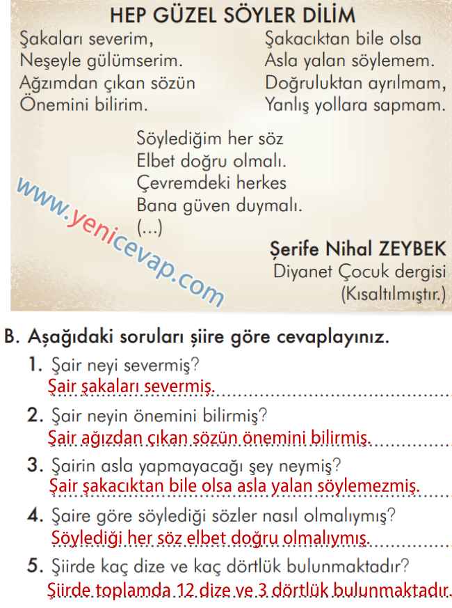 2. Sınıf Türkçe Kitabı Sayfa 46 47 48 49 Cevapları İlke Yayınları