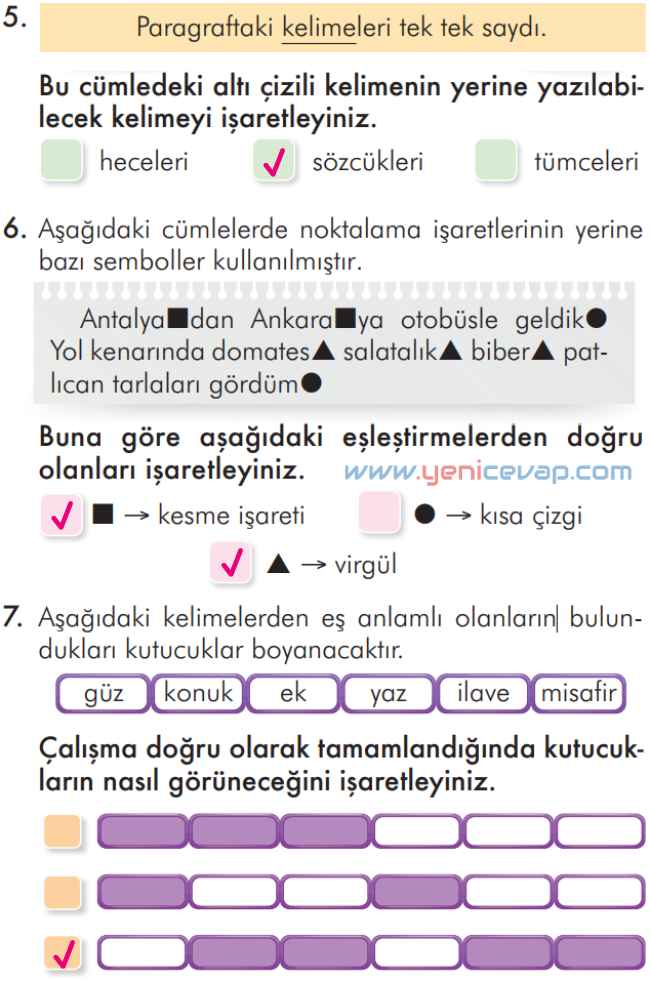 2. Sınıf Türkçe Kitabı Sayfa 46 47 48 49 Cevapları İlke Yayınları