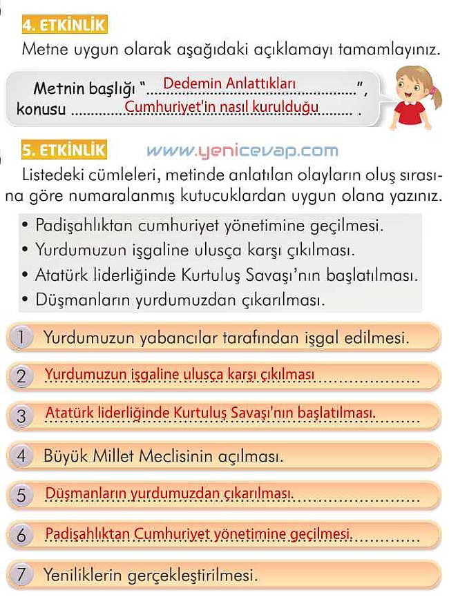 2. Sınıf Türkçe Kitabı Sayfa 63 64 65 66 Cevapları İlke Yayınları