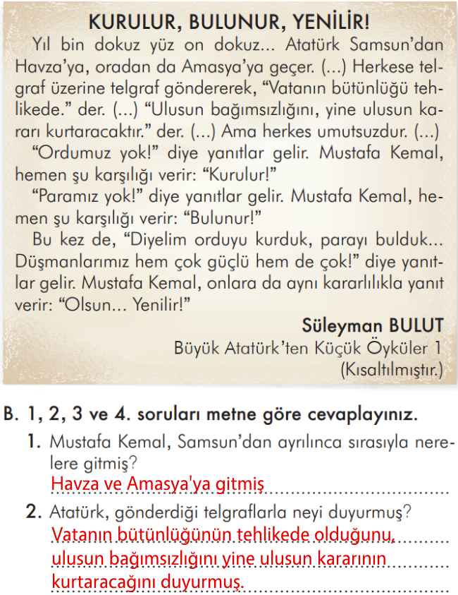 2. Sınıf Türkçe Kitabı Sayfa 81 82 84 85 Cevapları İlke Yayınları