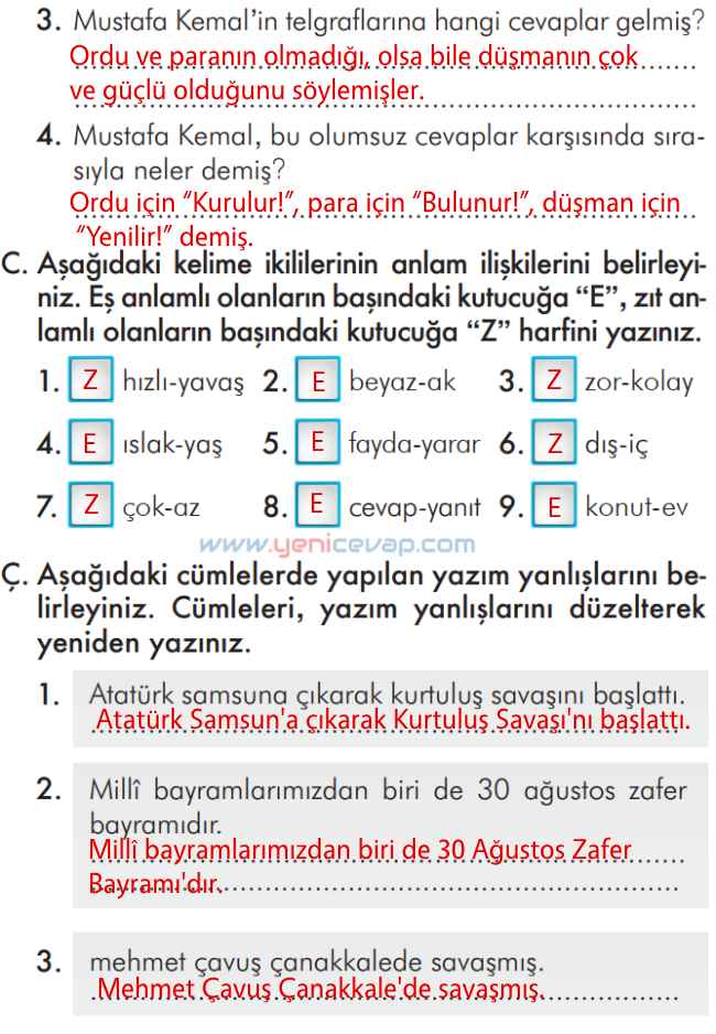 2. Sınıf Türkçe Kitabı Sayfa 81 82 84 85 Cevapları İlke Yayınları