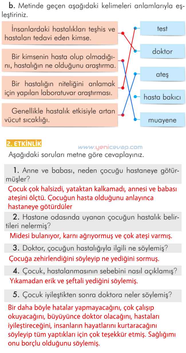 2. Sınıf Türkçe Kitabı Sayfa 93 94 95 96 Cevapları İlke Yayınları