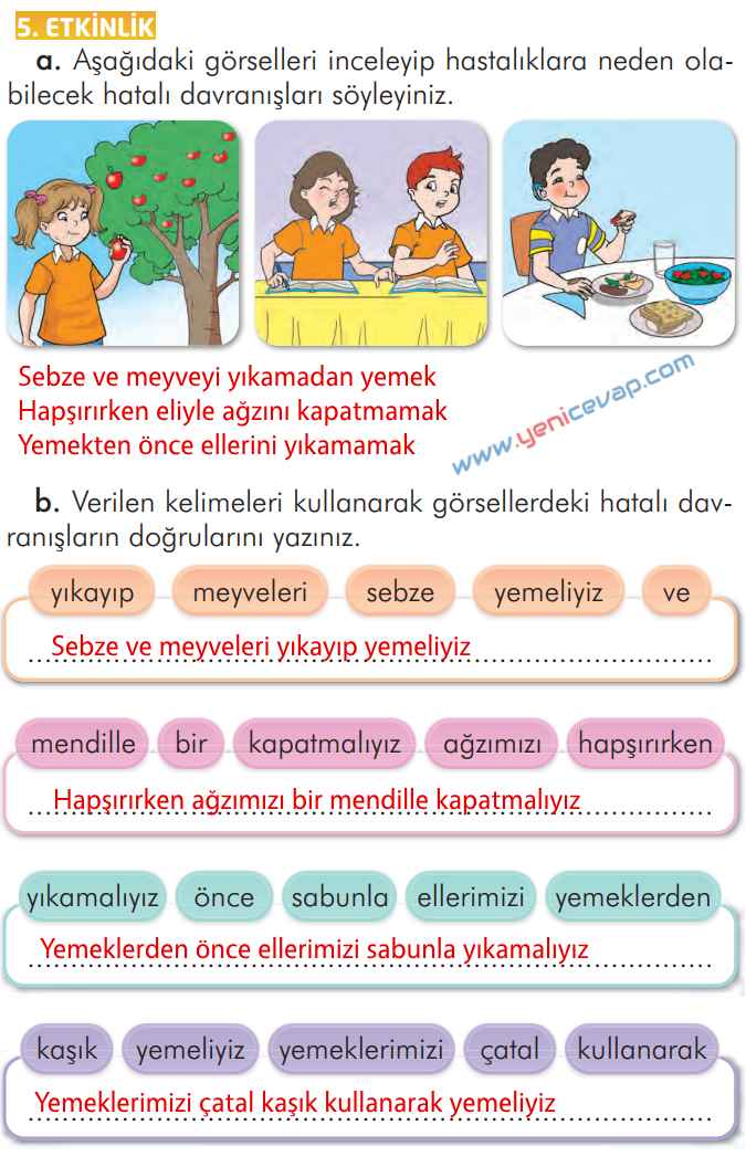 2. Sınıf Türkçe Kitabı Sayfa 93 94 95 96 Cevapları İlke Yayınları