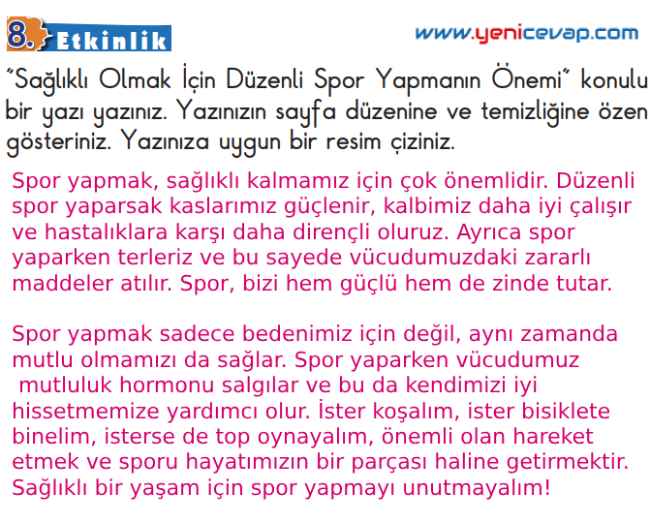 2. Sınıf Türkçe Kitabı Sayfa 135 136 137 138 Cevapları Meb