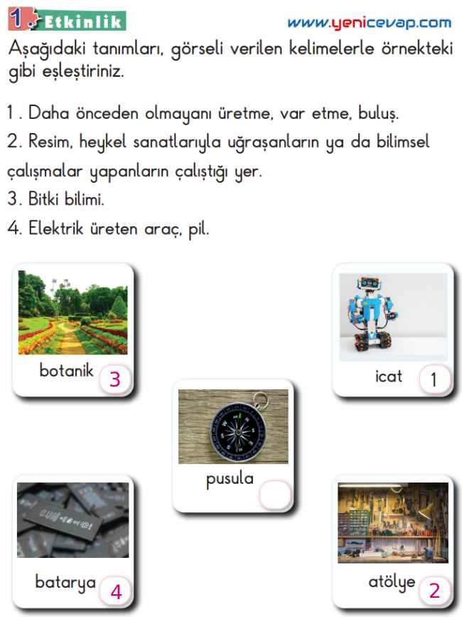 2. Sınıf Türkçe Kitabı Sayfa 158 159 165 166 Cevapları Meb