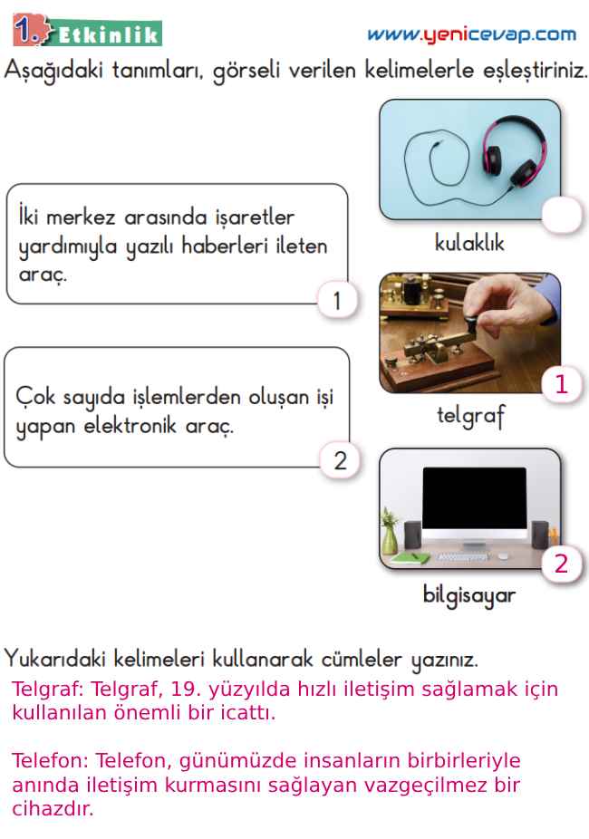 2. Sınıf Türkçe Kitabı Sayfa 171 172 174 176 Cevapları Meb
