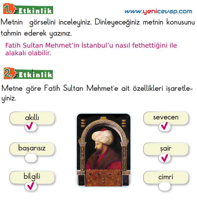2. Sınıf Türkçe Kitabı Sayfa 209 210 211 214 Cevapları Meb