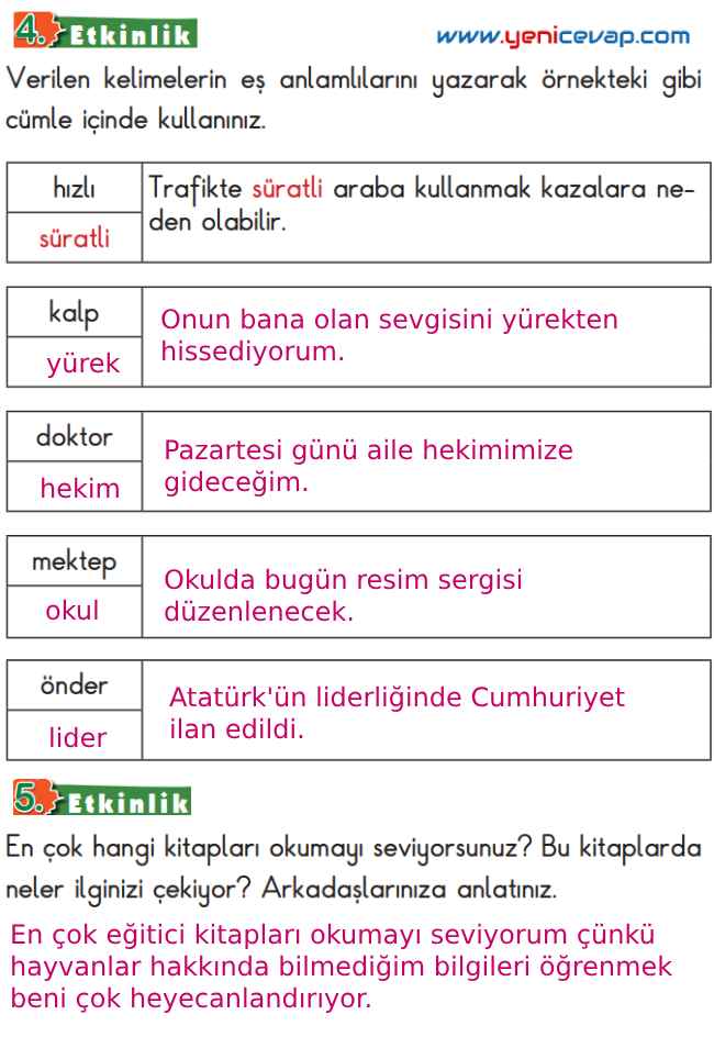 2. Sınıf Türkçe Kitabı Sayfa 227 228 231 232 Cevapları Meb