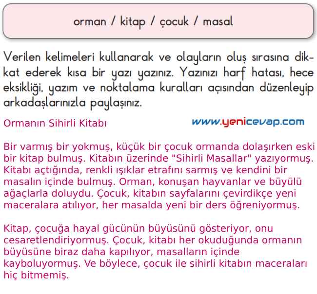 2. Sınıf Türkçe Kitabı Sayfa 233 234 236 237 Cevapları Meb