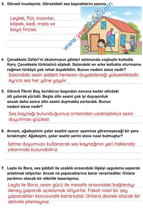 3. Sınıf Fen Bilimleri Kitabı Sayfa 148 149 150 151 Cevapları Meb