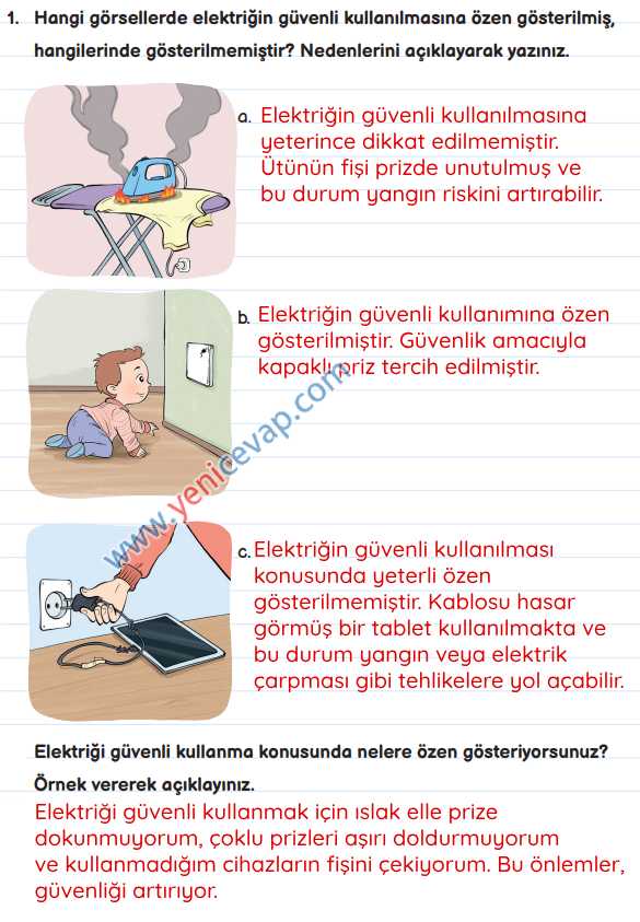3. Sınıf Fen Bilimleri Kitabı Sayfa 191 194 195 198 207 Cevapları Meb