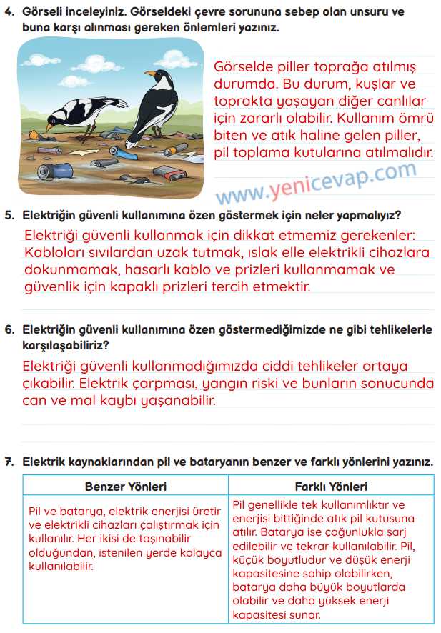 3. Sınıf Fen Bilimleri Kitabı Sayfa 208 209 Cevapları Meb