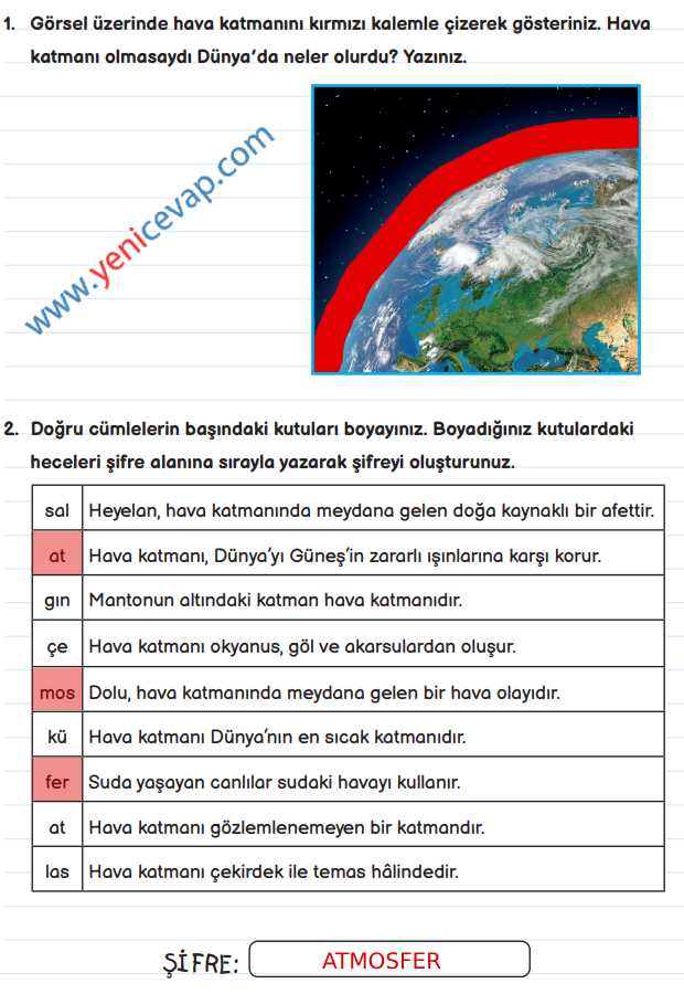 3. Sınıf Fen Bilimleri Kitabı Sayfa 28 30 31 34 Cevapları Meb