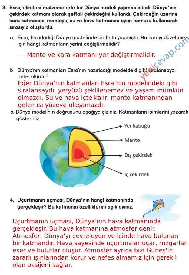 3. Sınıf Fen Bilimleri Kitabı Sayfa 36 38 39 40 Cevapları Meb