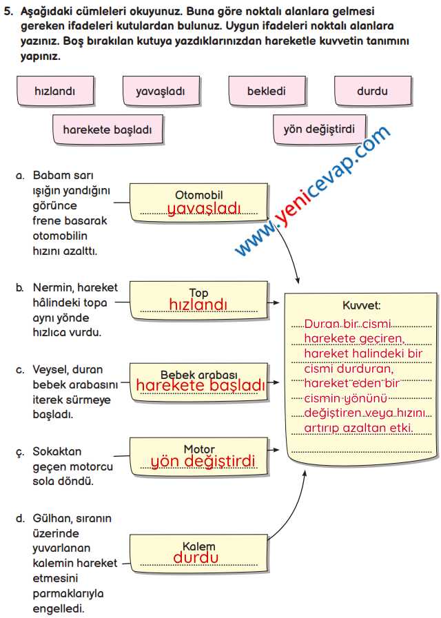 3. Sınıf Fen Bilimleri Kitabı Sayfa 85 86 87 88 Cevapları Meb