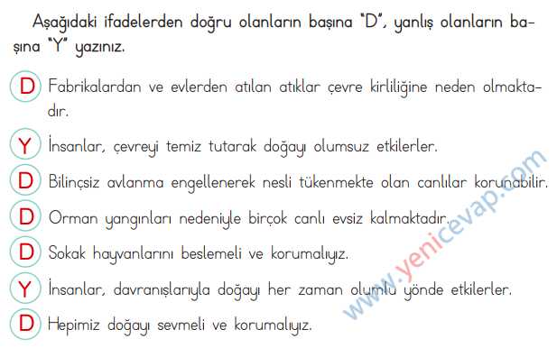 3. Sınıf Hayat Bilgisi Kitabı Sayfa 198 199 201 202 Cevapları Meb