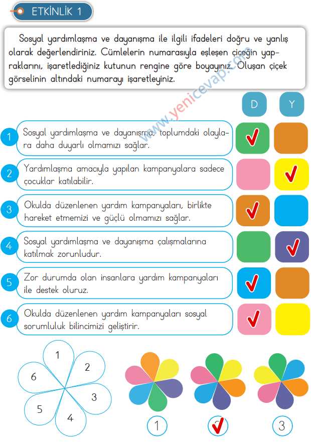 3. Sınıf Hayat Bilgisi Kitabı Sayfa 26 28 29 31 Cevapları Meb