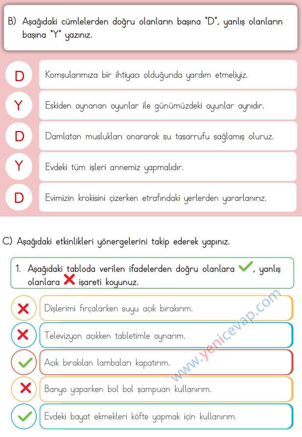 3. Sınıf Hayat Bilgisi Kitabı Sayfa 80 81 82 83 Cevapları Meb