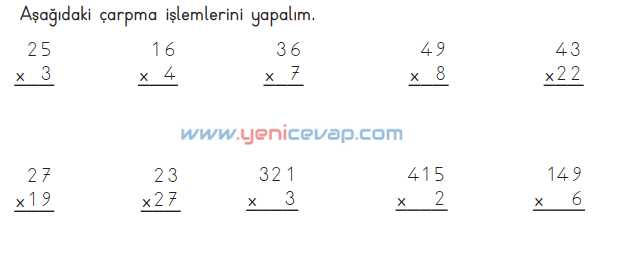 3. Sınıf Matematik Kitabı Sayfa 103 105 107 Cevapları Meb