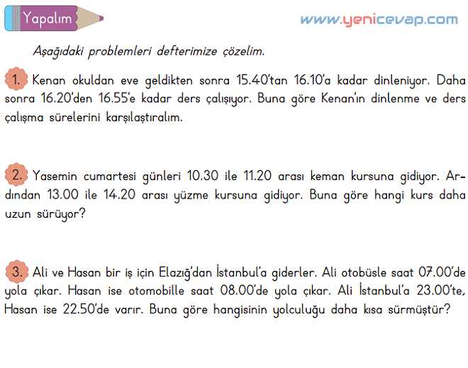 3. Sınıf Matematik Kitabı Sayfa 144 146 149 Cevapları Meb