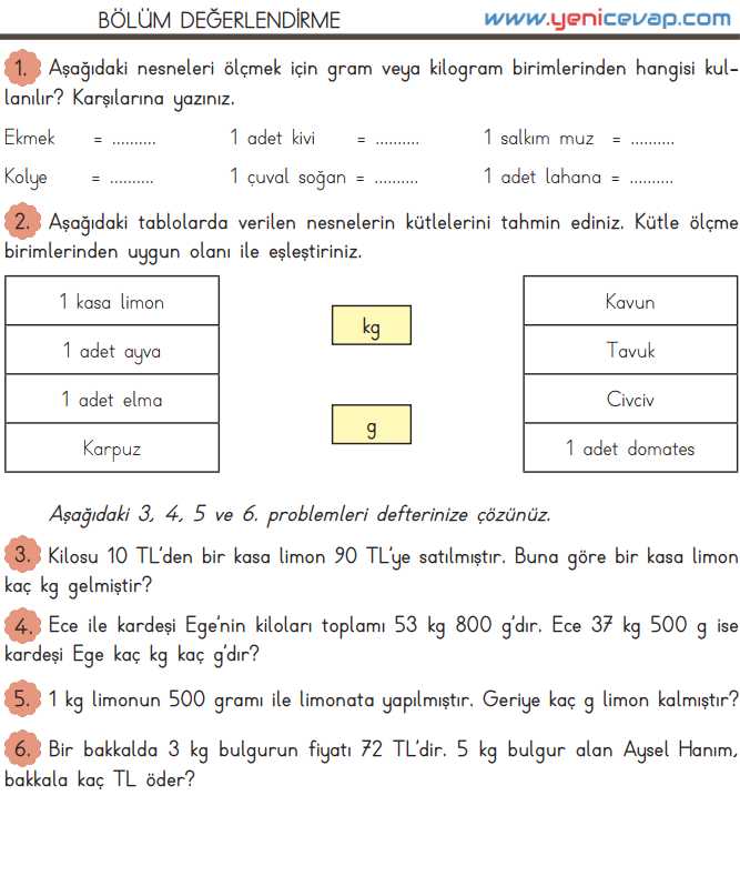 3. Sınıf Matematik Kitabı Sayfa 157 159 163 Cevapları Meb