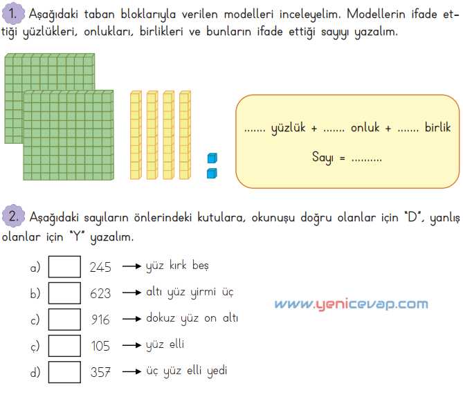 3. Sınıf Matematik Kitabı Sayfa 17 18 20 Cevapları Meb