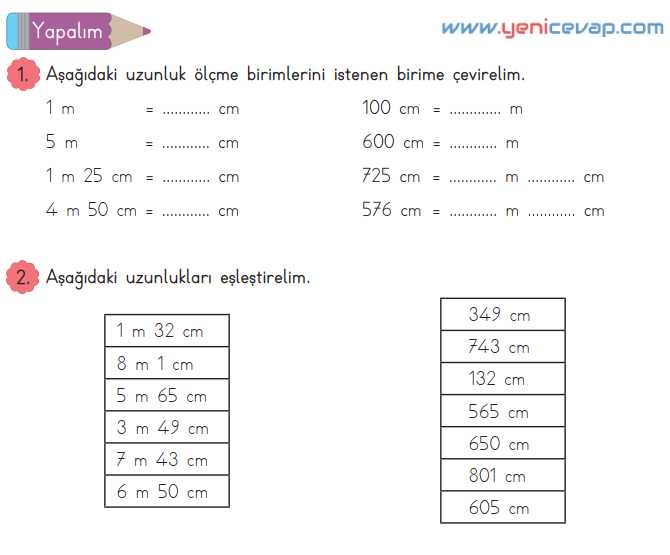 3. Sınıf Matematik Kitabı Sayfa 200 205 207 Cevapları Meb
