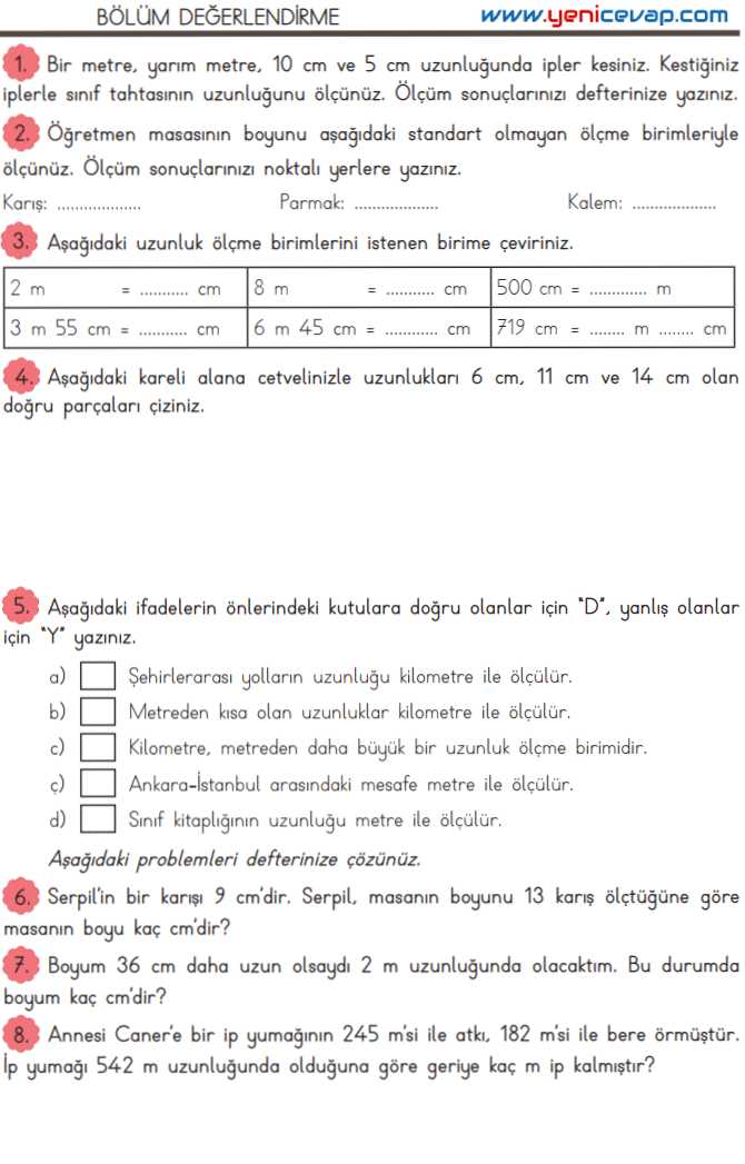 3. Sınıf Matematik Kitabı Sayfa 214 221 223 Cevapları Meb