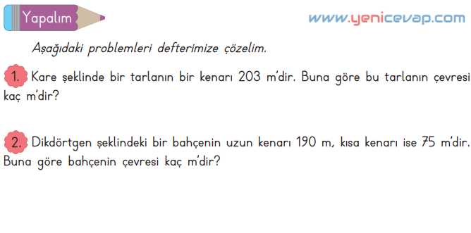 3. Sınıf Matematik Kitabı Sayfa 214 221 223 Cevapları Meb