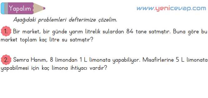 3. Sınıf Matematik Kitabı Sayfa 234 235 236 Cevapları Meb