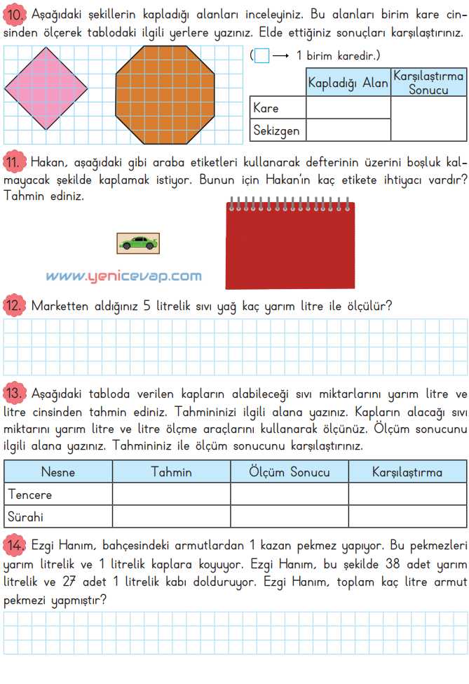3. Sınıf Matematik Kitabı Sayfa 237 238 239 Cevapları Meb