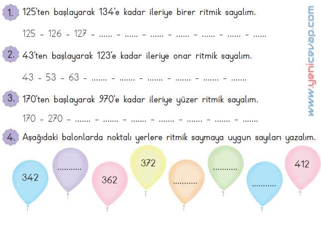 3. Sınıf Matematik Kitabı Sayfa 22 24 27 Cevapları Meb