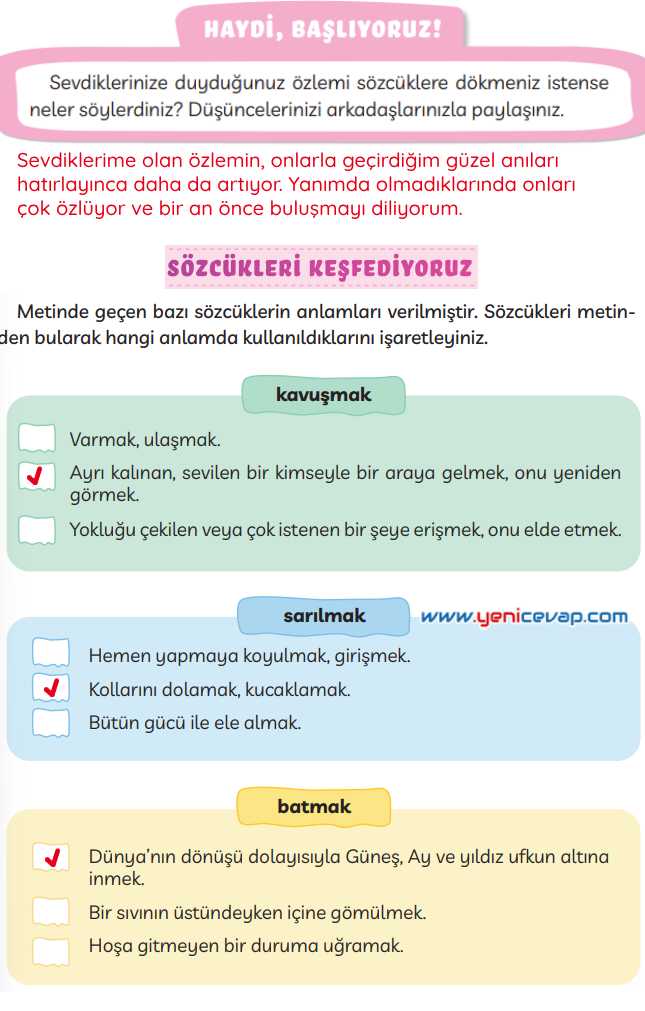 3. Sınıf Türkçe Kitabı Sayfa 125 129 130 Cevapları Meb