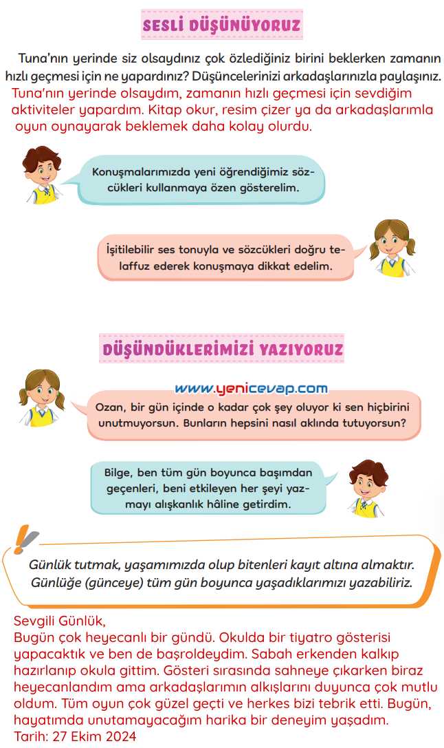 3. Sınıf Türkçe Kitabı Sayfa 131 132 133 Cevapları Meb