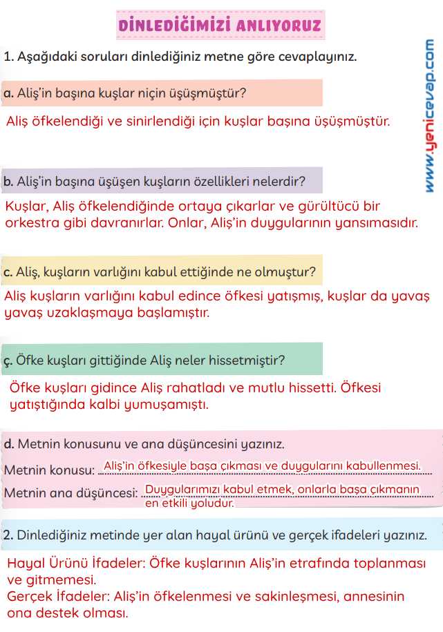 3. Sınıf Türkçe Kitabı Sayfa 146 147 148 Cevapları Meb
