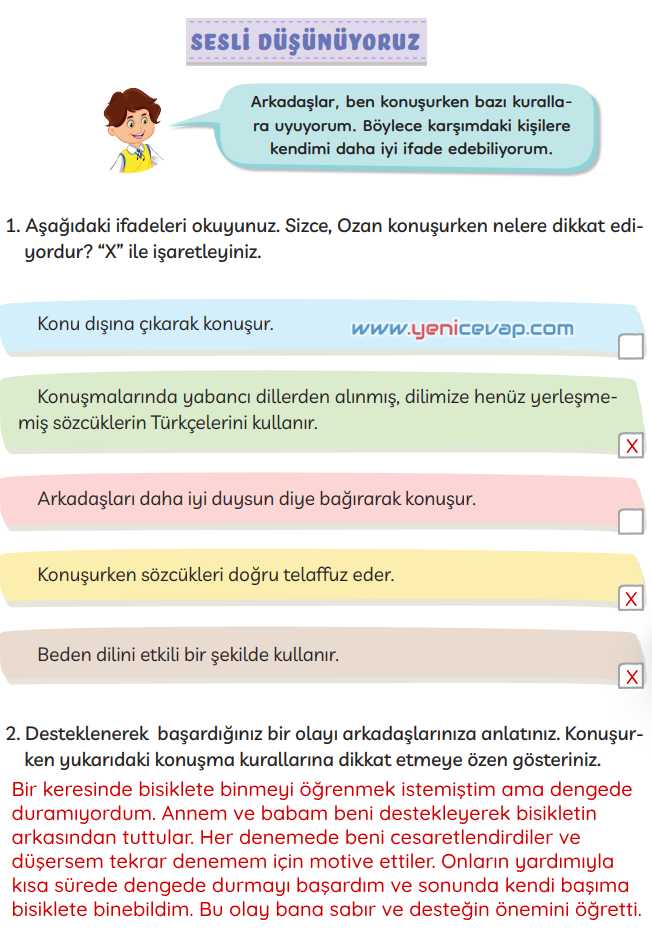 3. Sınıf Türkçe Kitabı Sayfa 184 185 186 Cevapları Meb