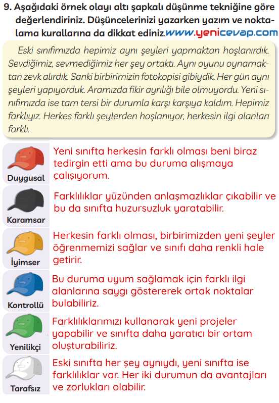 3. Sınıf Türkçe Kitabı Sayfa 192 193 195 Cevapları Meb